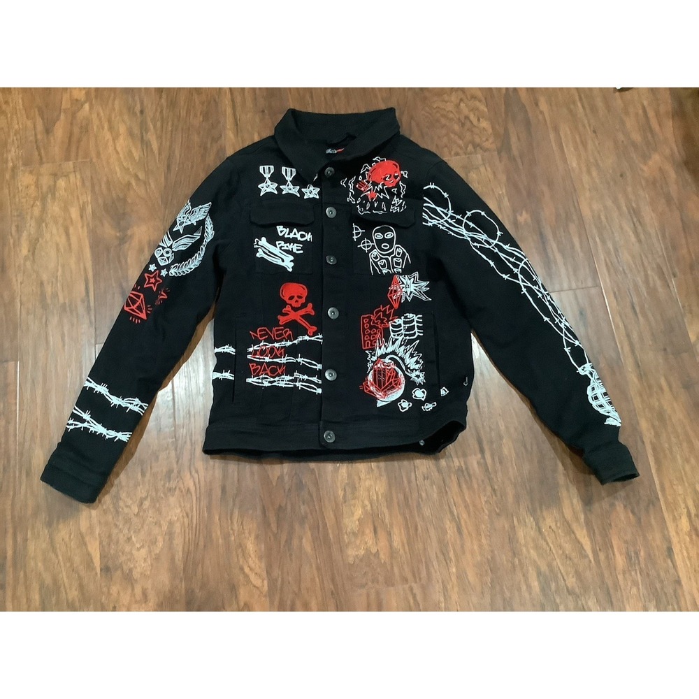 Black Pike Denim Jacket Small Never Look Back